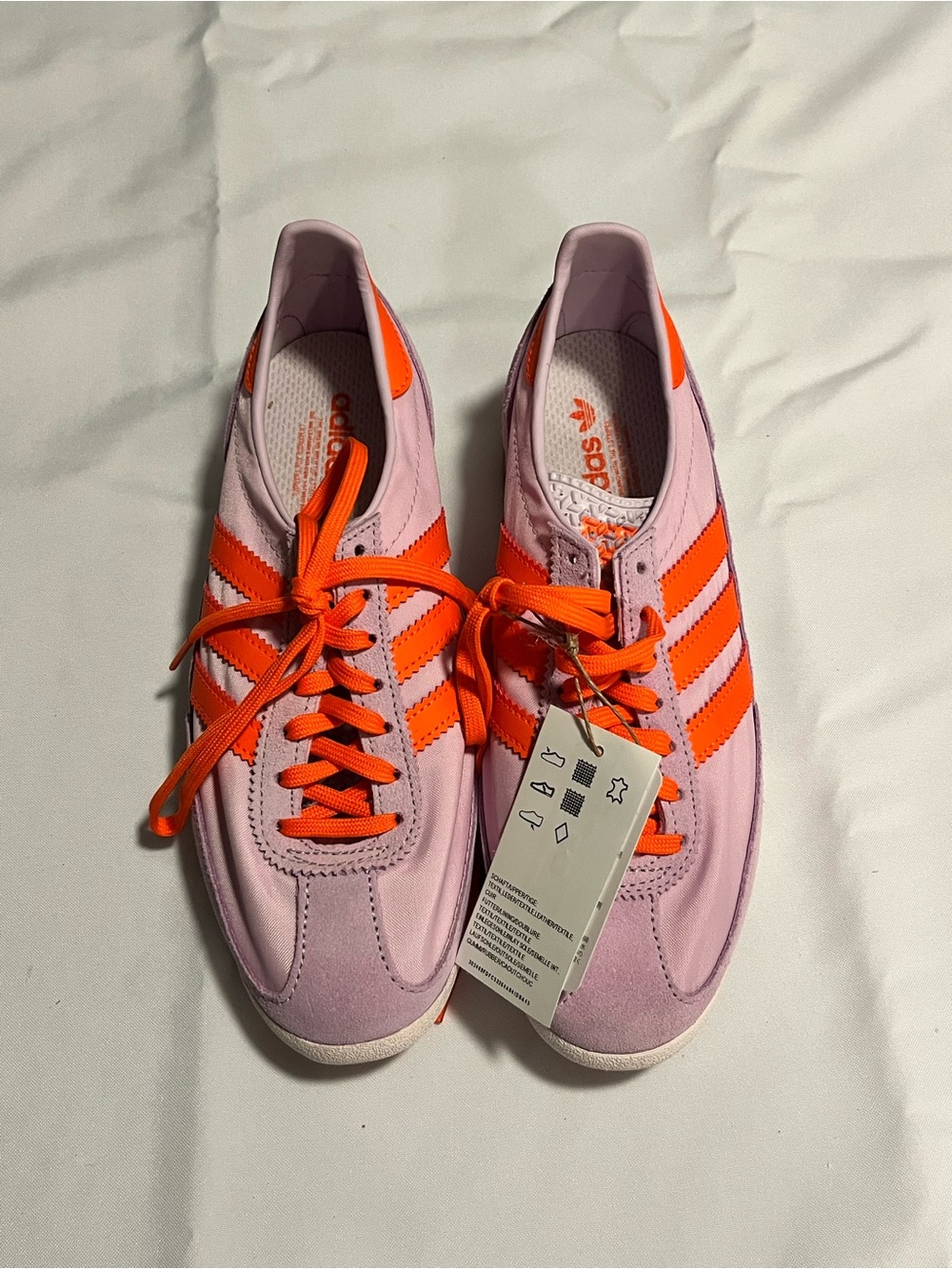 Adidas Women’s Pink & Orange Gazelle Sneakers originals